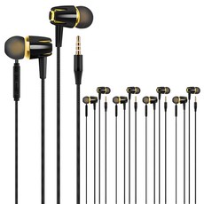 고민고밍 튜닝 핸즈프리 이어폰 5p, 블랙골드