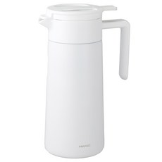 HARIO 好璃奧 陶瓷塗層真空雙層保溫壺 白色 CHP-800-W, 800ml, 1個, 單品