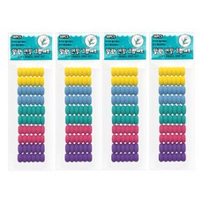 미소로 1200 말랑 연필그립 세트 2275, 5색, 4개