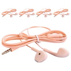 今天也羊 回歸感性彩色有線耳機 5入, U19, 粉紅色