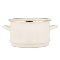 코쿰 법랑 채반 콜랜더, 크림, 1개