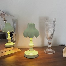 헤이루미 파스텔 꽃봉오리 무드등, 애플그린