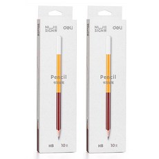 Deli Nusain 木質雙色鉛筆 NS725 HB 10入, 混合顏色, 2個