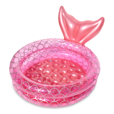 richdogs 狗狗戲水美人魚泳圈, 1個, 粉紅色