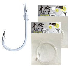 CK 白枝奴反向綁針 氟碳繩 頸圈綁線, 1個, 20入