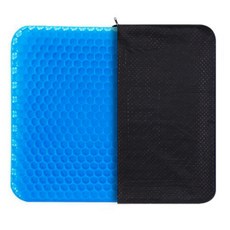 알파커머스 실리콘 통풍 벌집방석 + 커버 세트, 스카이블루