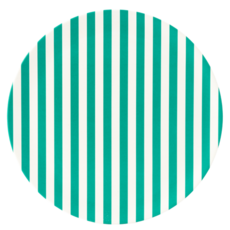 XeniaTaler 晚餐盤子, 綠色條紋, 1個