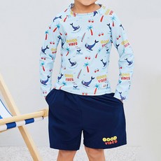 Bebechat 男童衝浪褲防曬泳衣套裝