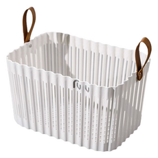 Aromates 室內高級塑膠洗衣籃, 白色