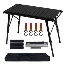 베어하이크 캠핑 높이조절 테이블, 블랙