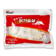 PETMORNING 반려동물 통살가득 간식 20p, 닭가슴살, 440g, 2개 닭가슴살, 440g, 2개