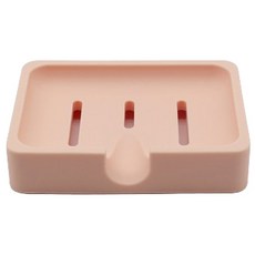 블럭마트 욕실 두꺼운 실리콘 비누받침, 핑크, 1개