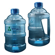 Wolpo攜帶式迷你多功能水瓶, 藍色, 1L, 2個