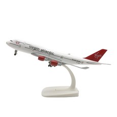 模型飛機 航空器 壓鑄合金完成品 20公分 B747, 20_72 維珍航空, 1個