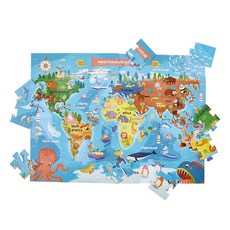 Kes.B Tenten益智拼圖與海報世界旅行套組 2658, 48件, 1套