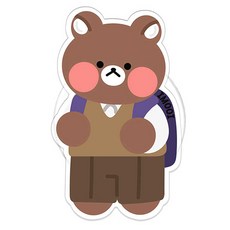 아이무이 꼼빵이 아이폰 맥세이프 그립 스마트톡 + 마그네틱링 갤럭시 가능 세트, 꼼이교복, 1세트