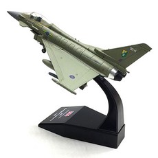 模型戰鬥機軍事成品裝飾用壓鑄戰鬥機 15 欧洲戰鬥機台风+底座組, 混色