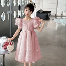 Bebemong Story 女童華麗蝴蝶結連身裙