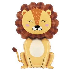 GRABO BALLOONS 鋁箔氣球 叢林獅子, 1個, 混合顏色