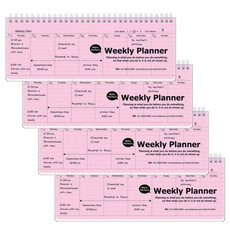 ibis PP 桌上型週計畫本, 淺粉紅色, 4個