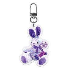 아이무이 아크릴 키링, 퍼플버니, 1개