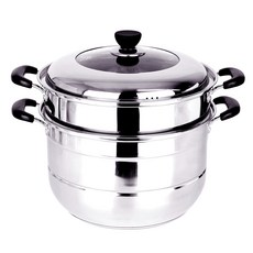PERVITA 2層IH不鏽鋼蒸鍋, 32cm, 1個
