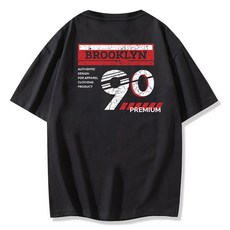 일루소 남녀공용 프리미엄 90 오버핏 반팔 티셔츠