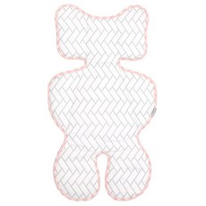 HWAMO BABY DURARON 涼感嬰兒推車坐墊, 1個, 粉紅色(內墊)