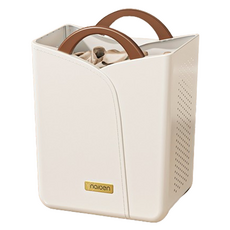 Aromates 可折疊高級洗衣收納籃, 白色 棕色