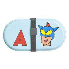 dancomma 蠟筆小新英雄面具2層便當盒, 1個, 天藍色