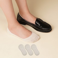 삭피엔스 여성용 벗겨지지 않는 발등 짧은 NO 빵꾸 페이크삭스 3켤레 세트