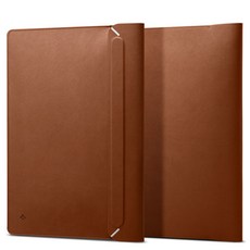 Spigen 筆電 15 16 MacBook 皮革保護包 保護套 Valentinus, 經典棕(AFA06419)