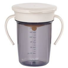 LALABY 360雙柄防漏杯, 象牙白, 1個, 240ml