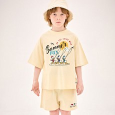 JELISPOON 兒童透氣迪士尼米奇與好朋友們輝兒杜兒路兒上下衣套裝