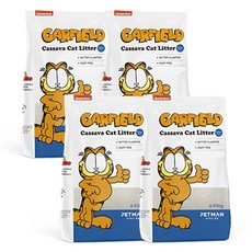 팻맨 가필드 카사바 고양이모래 혼합입자, 4.55kg, 1세트