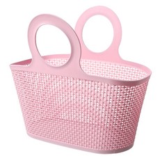 Block Mart 軟Q柔軟的浴室沐浴籃, 粉紅色