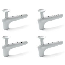 ARYKO 防撞矽膠門把手套 4入, 灰色