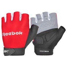 Reebok 健身手套雙手穿戴 RAGB-14543, 紅色, 1雙