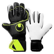 uhlsport 超級柔軟 HN Flex Frame 守門員手套 101135201, 流光黃 + 黑色, 1個