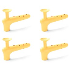 ARYKO 防撞矽膠門把手套 4入, 黃色