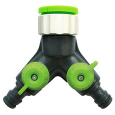 Danong 水龍頭軟管接頭配件 2通分配器 3129, 1個, 混合顏色