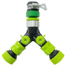 Danong 水管用配件 外螺紋二通分配器套組 TV6352, 混合顏色, 1套