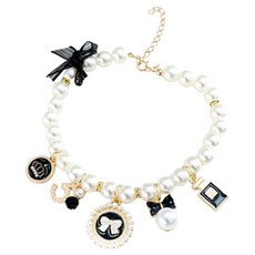 반려동물 셀리아 목걸이, 블랙, 1개