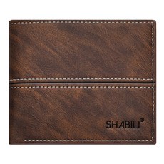 Afecto 男士撞色縫線短夾