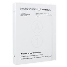 wannathis Archive AOM A5 6孔小卡活頁夾封面, 1個, 01 白色