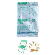 FUJIFILM 富士 instax 即時寬幅底片10入 + 照片架 + 照片掛繩組合, 單一商品, 1套