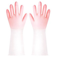 Happy Mama橡膠手套雙手組 WG02-0, 大(L), 粉紅色(WG02-01), 10組