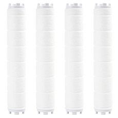 bathtem Rewater過濾蓮蓬頭替換濾芯, 4個, 無香