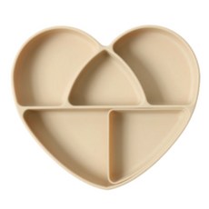 LOVEAT 矽膠心型吸盤830ml+湯分享格套裝, 拿鐵, 1組