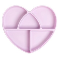 LOVEAT 矽膠心型吸盤830ml+湯分享格套裝, 紫丁香, 1組